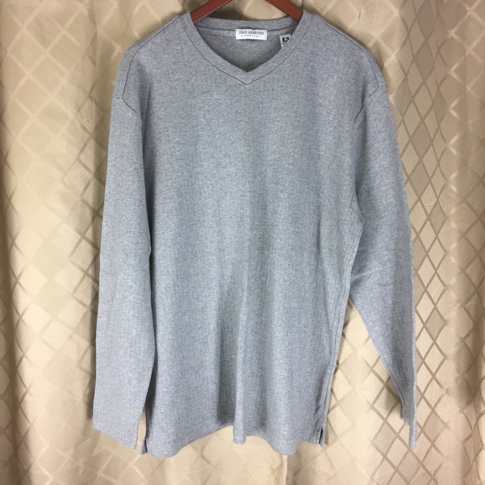 Men’s John ashford v neck long sleeve shirt
